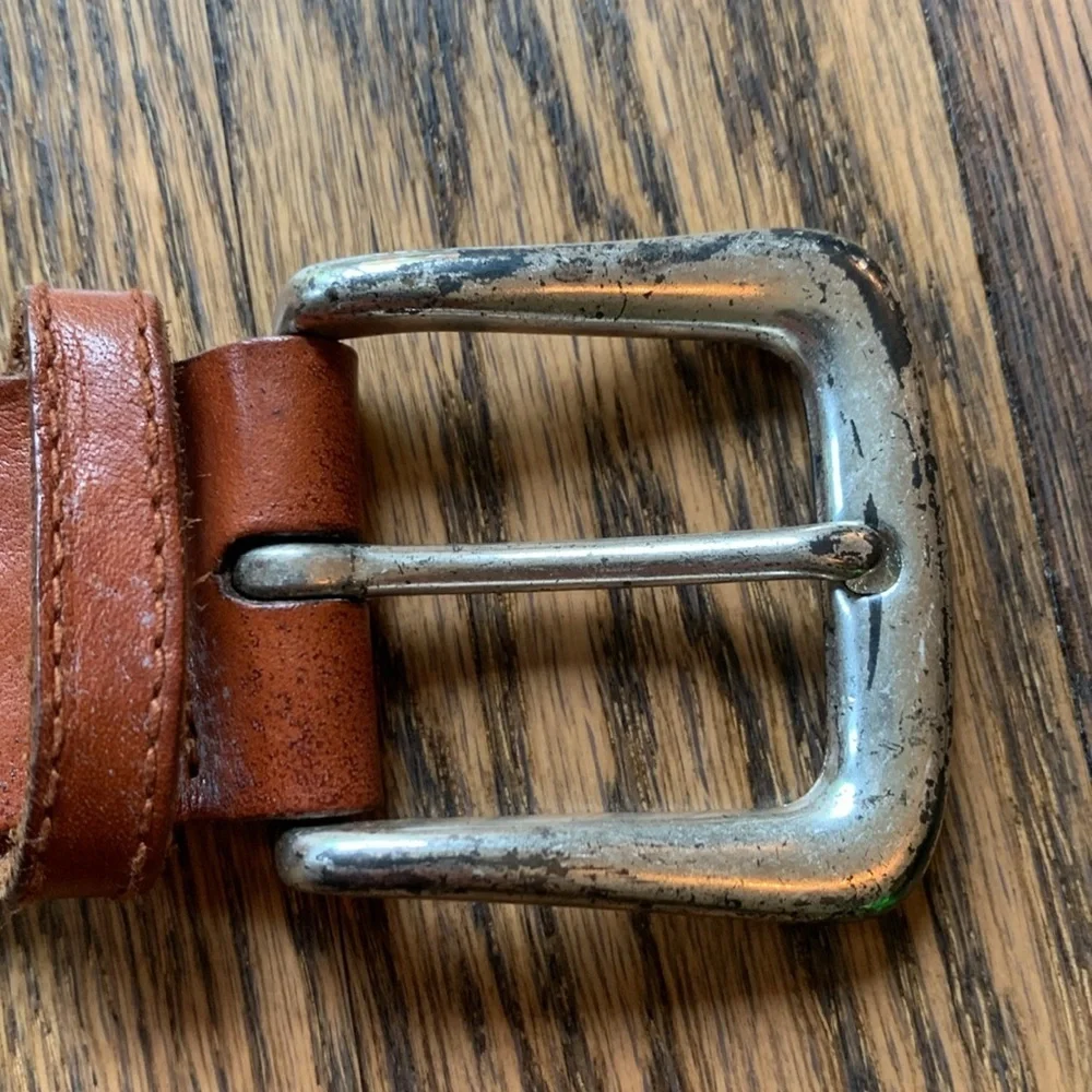 Fossil leather braided woven boho festival sz L belt
